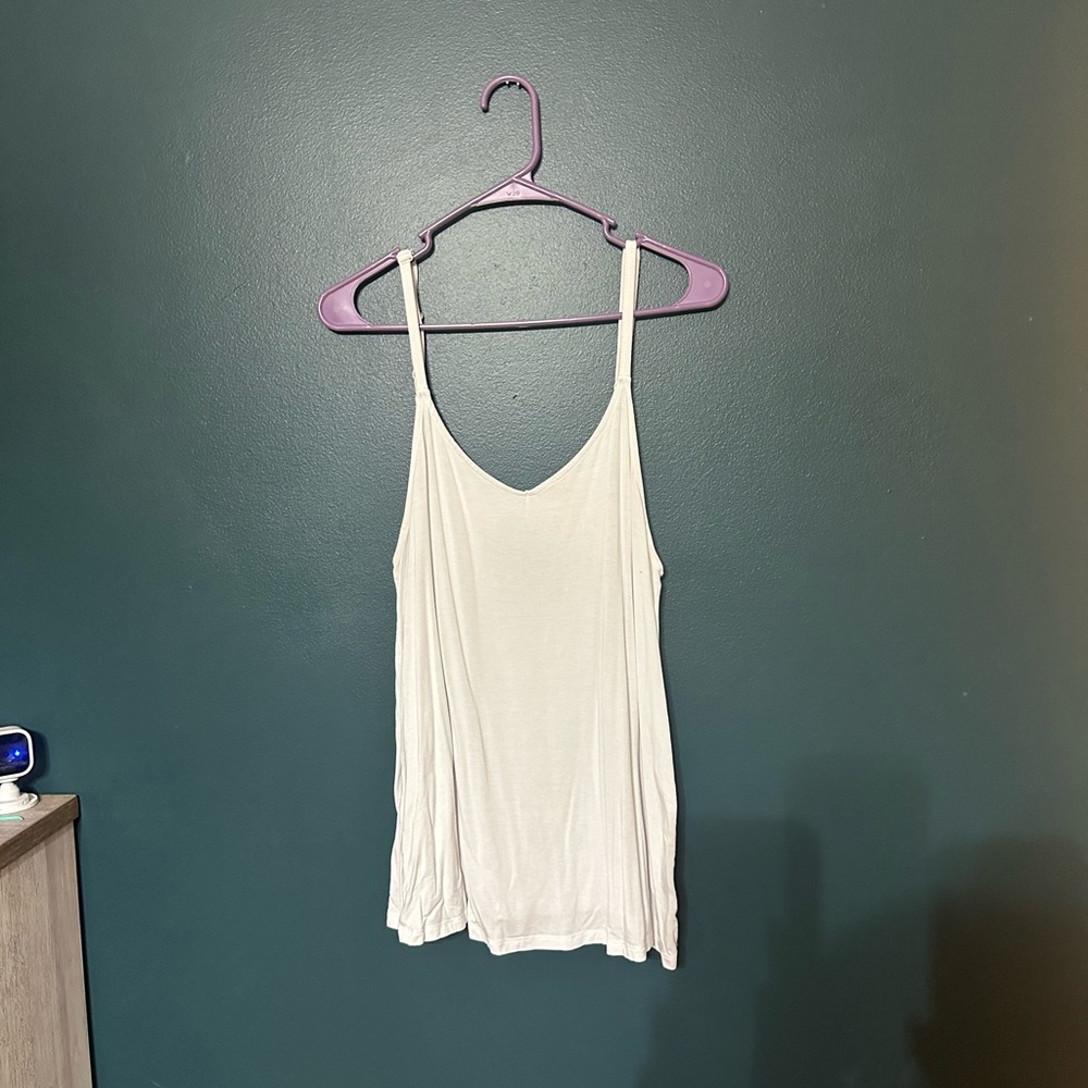 Torrid White Relaxed Camisole with Spaghetti Straps